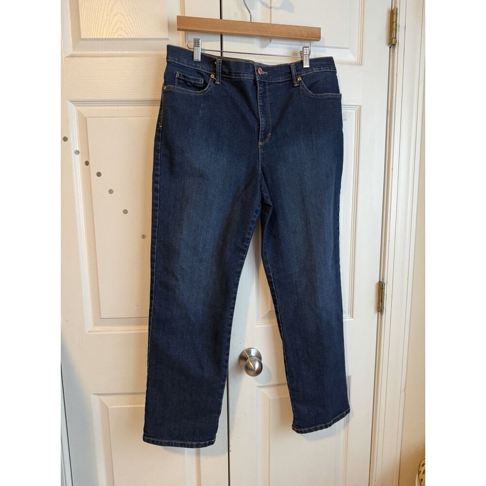 Gloria Vanderbilt Amanda Jeans Womens Size 16 Short Straight Leg